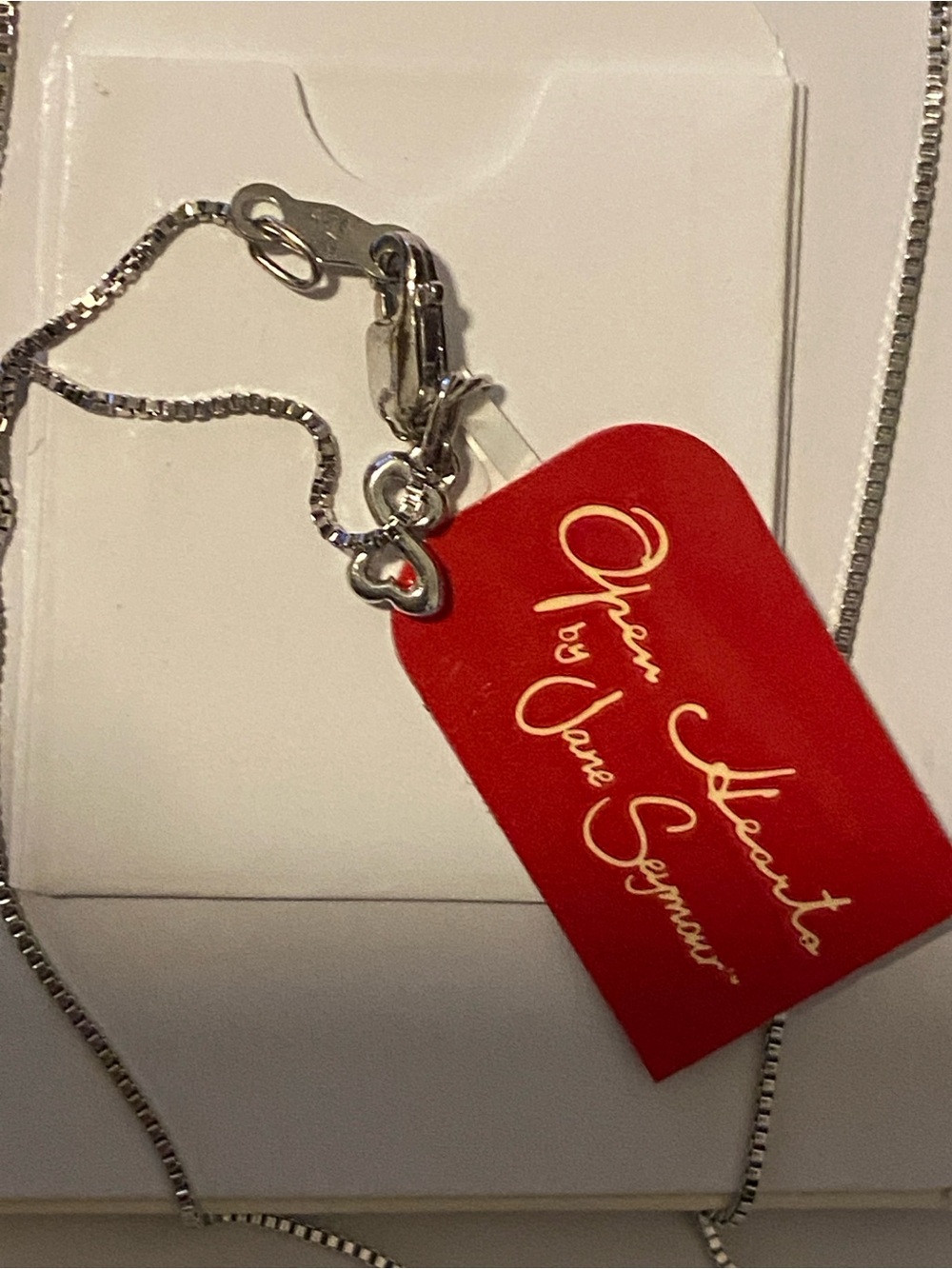 Open Hearts by Jane Seymour Sterling Silver Blue Diamond Butterfly Pendant - Picture 5 of 6